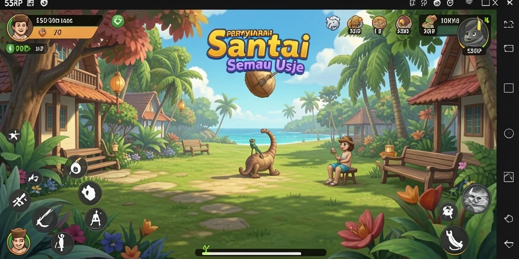 Tampilan gameplay seru dan kompetitif di 55RP.