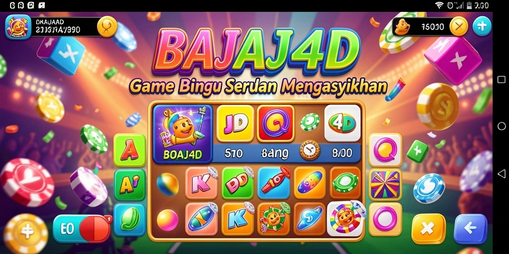 Tampilan utama gameplay Bingo di BAJAJ4D yang seru.