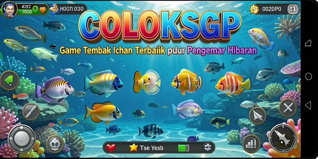 Tampilan gameplay seru dari COLOKSGP saat menembak ikan.