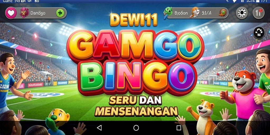 Screenshot utama DEWI11 yang menunjukkan gameplay seru Bingo.