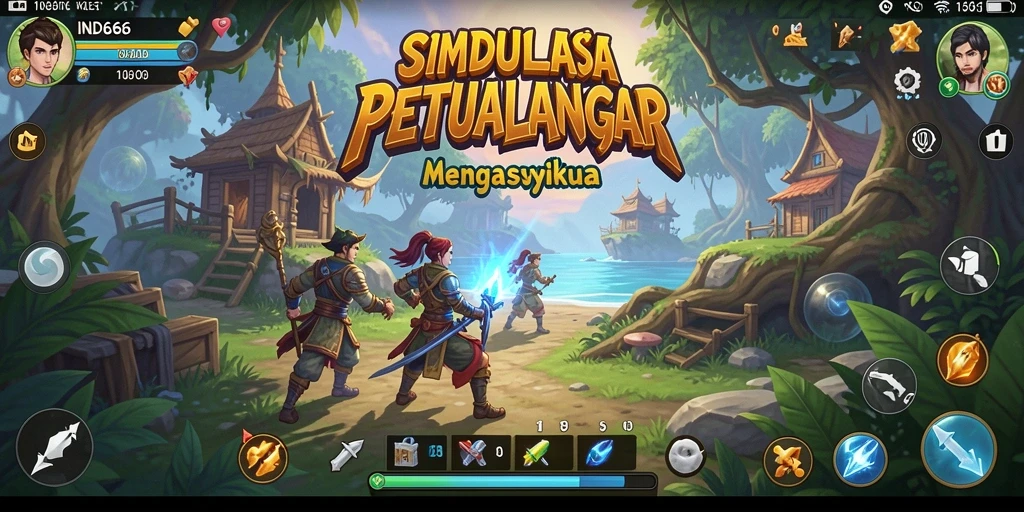 Tampilan gameplay menarik dari game simulation IND666.