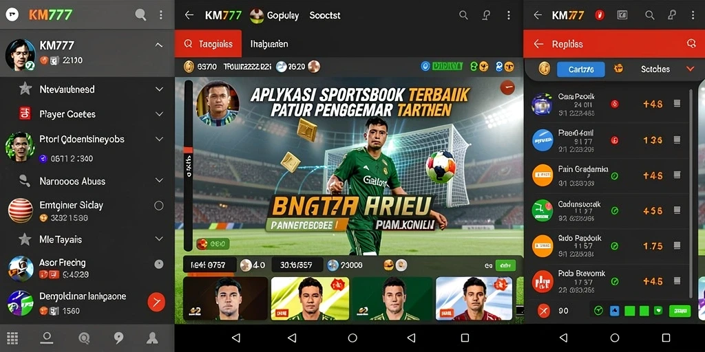 Tampilan menarik dari gameplay KM777 yang fokus pada taruhan olahraga.