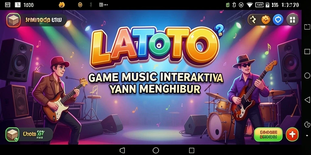 Gameplay LATOTO dengan berbagai lagu menarik dan interaktif.