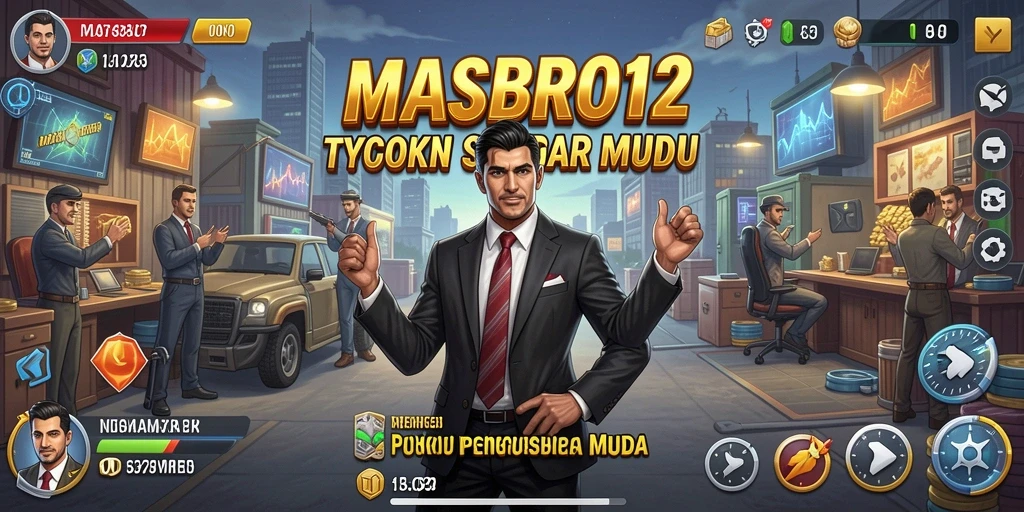 Screenshot utama menampilkan gameplay Tycoon yang menyenangkan.
