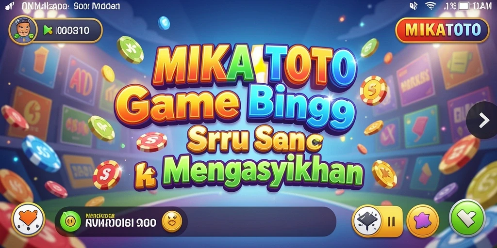 Tampilan gameplay seru di MIKATOTO aplikasi Bingo.