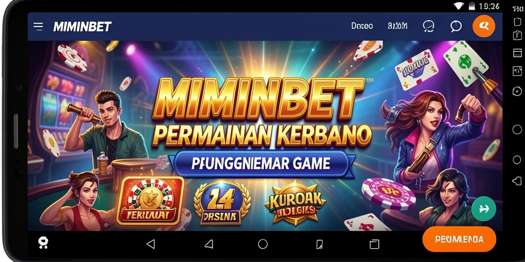 Screenshot MIMINBET menampilkan gameplay Kasino yang mendebarkan.