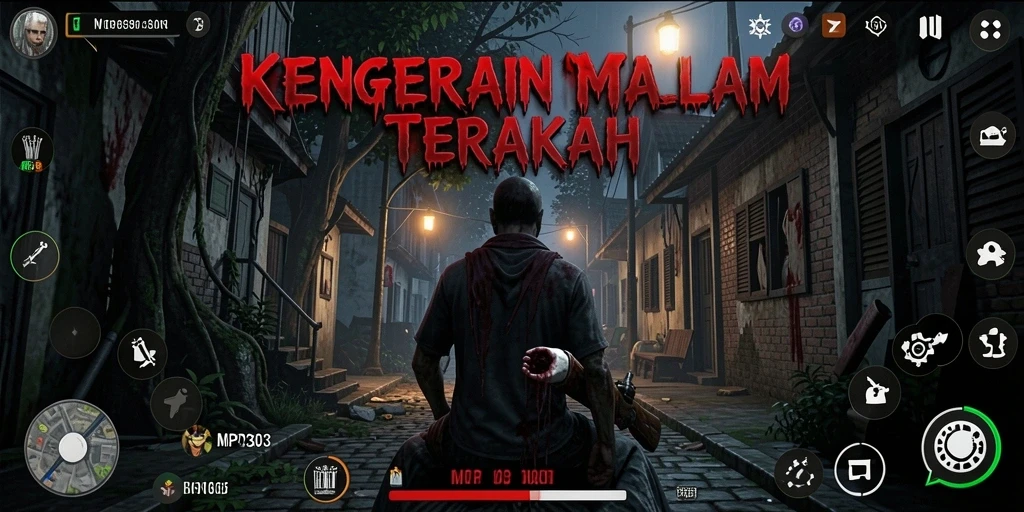 Gameplay menakutkan dalam atmosfer gelap dan misterius.