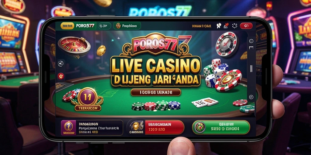 Tampilan gameplay live casino yang mendebarkan dan interaktif.