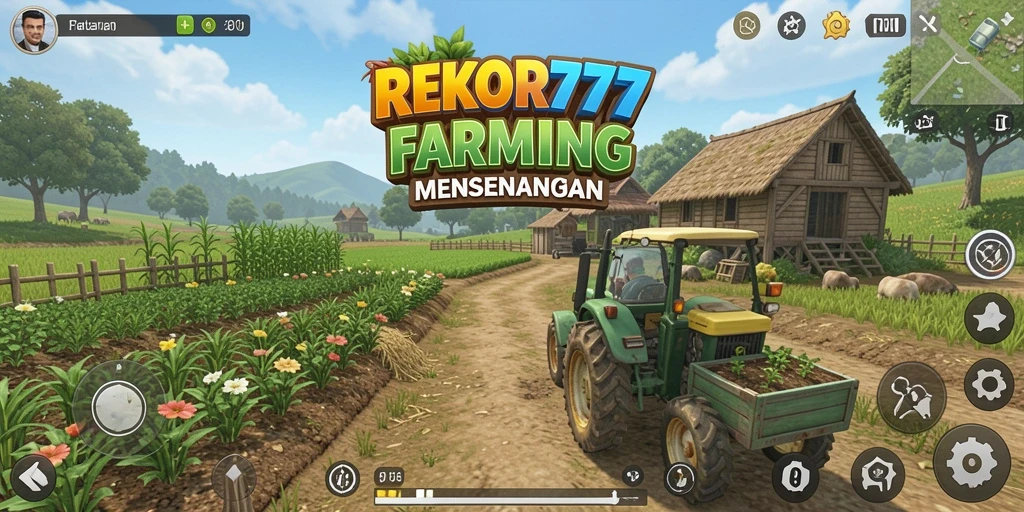Screenshot gameplay menghasilkan pertanian yang menakjubkan dan komunitas aktif.