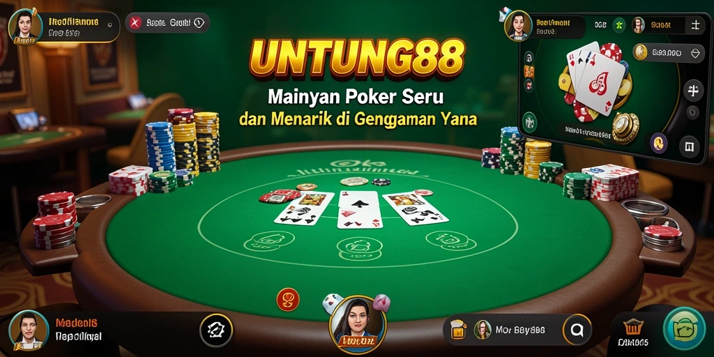 Menampilkan gameplay poker yang mengasyikkan dan interaktif.